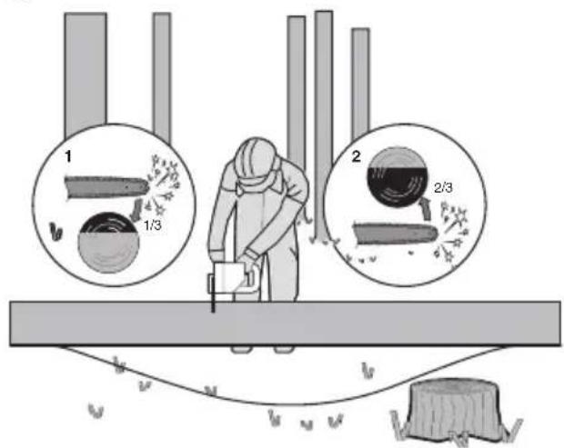 WORX WG322E.1 - Bucking a log - 3