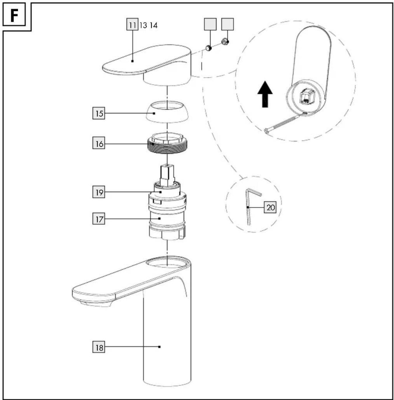 Livarno Lux IAN 384413 - WASCHTISCH-ARMATUR / BASIN MIXER TAP / MITIGEUR DE LAVABO - 7