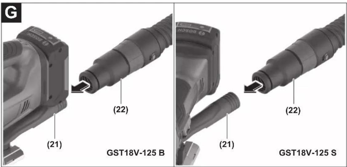 G (HOSOB) (21) (22) GST18V-125 B (HOSOB) (21) (22) GST18V-125 S