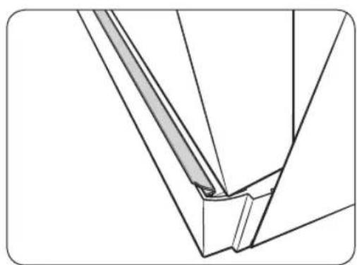 SAMSUNG DW60BG850I00ET - STAP 6 De lijst bevestigen - 3