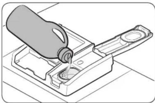 SAMSUNG DW60BG850I00ET - Einfüllen des Klarspülers - 2