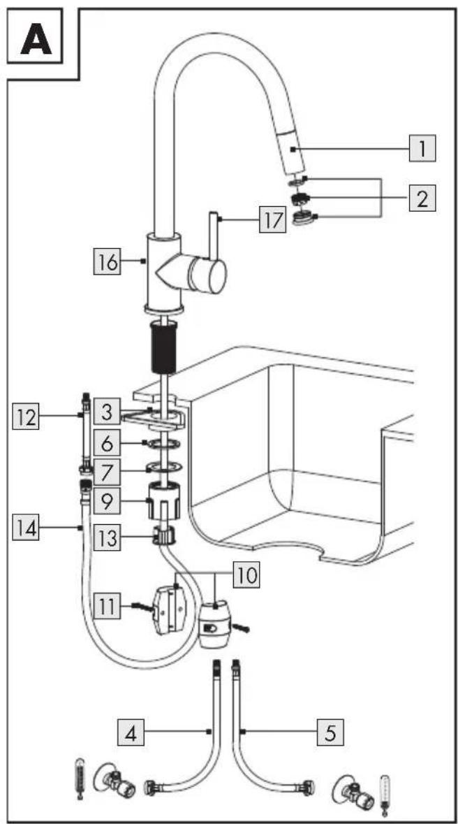 Livarno Lux IAN 385535 - EINHEBEL-KÜCHENMISCHER / KITCHEN MIXER TAP / MITIGEUR DE CUISINE À LEVIER - 2