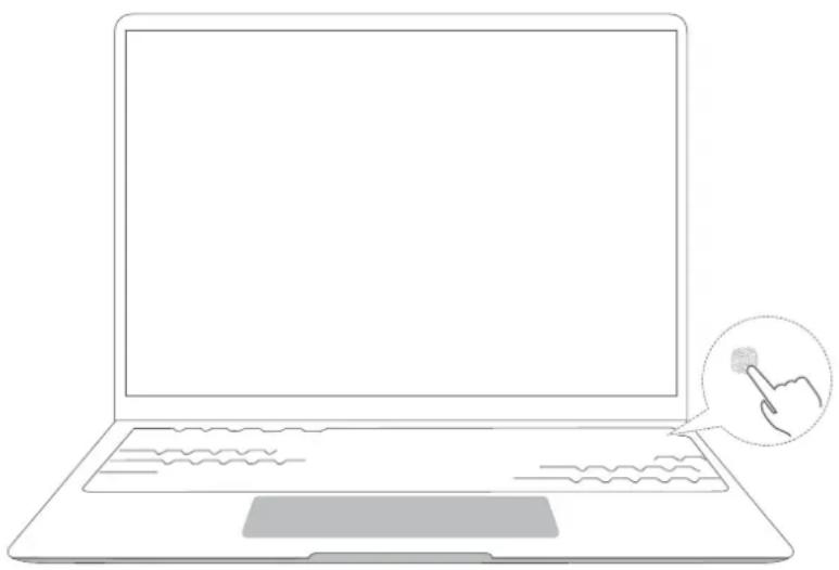 HONOR MagicBook View 14 - Étape 3 : enregistrer une empreinte digitale - 1