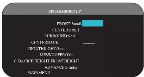 ROTEL RSP1580 - SPEAKER SETUP - 1