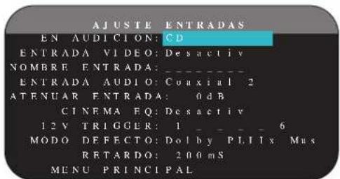 ROTEL RSP1580 - AJUSTE ENTRADAS - 1