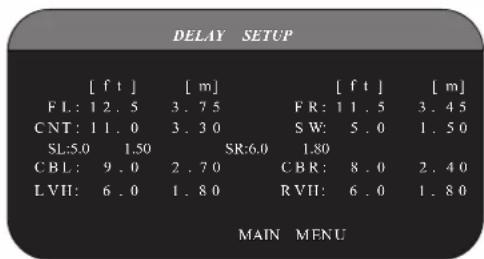 ROTEL RSP1580 - DELAY SETUP - 1