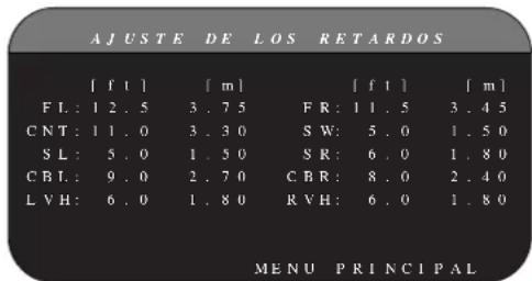ROTEL RSP1580 - AJUSTE DE LOS RETARDOS - 1