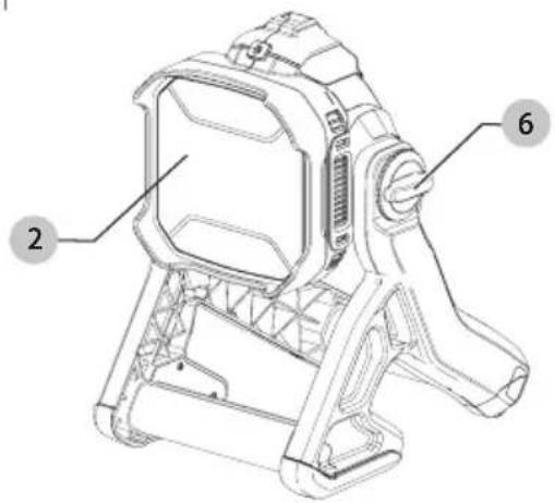 Porter-Cable PCCL500 - Pivoting The Light Housing (Fig. I) - 1