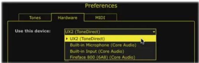 LINE 6 POD Farm 2.5 - Configuration du péripérique audio Mac® - 1