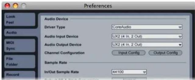 LINE 6 POD Farm 2.5 - Configuration des applications avec les péripériques Core Audio Line 6 - 1