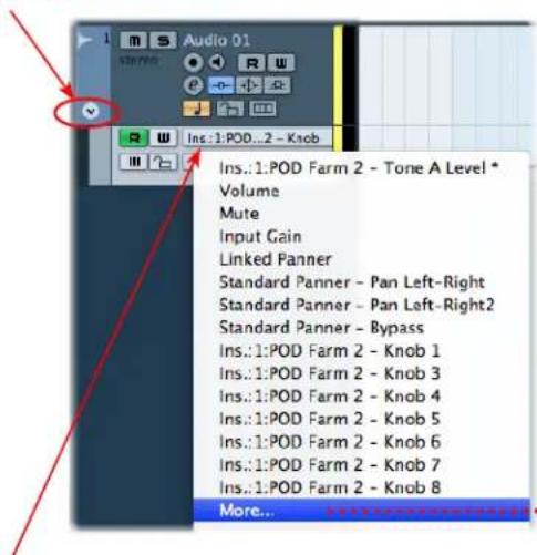 LINE 6 POD Farm 2.5 - Accès aux paramètres de POD Farm 2 dans l'application hôte pour l'automation - 1