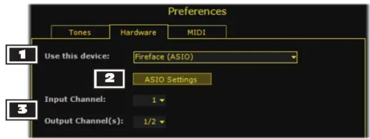 LINE 6 POD Farm 2.5 - Configuration de l'application POD Farm - 1