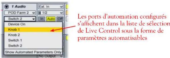 LINE 6 POD Farm 2.5 - Accès aux paramètres de POD Farm 2 dans l'application hôte pour l'automation - 6