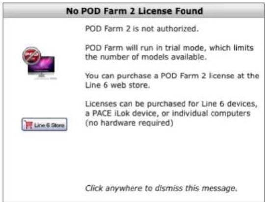LINE 6 POD Farm 2.5 - Lancement de POD Farm 2 en mode autonome - 1
