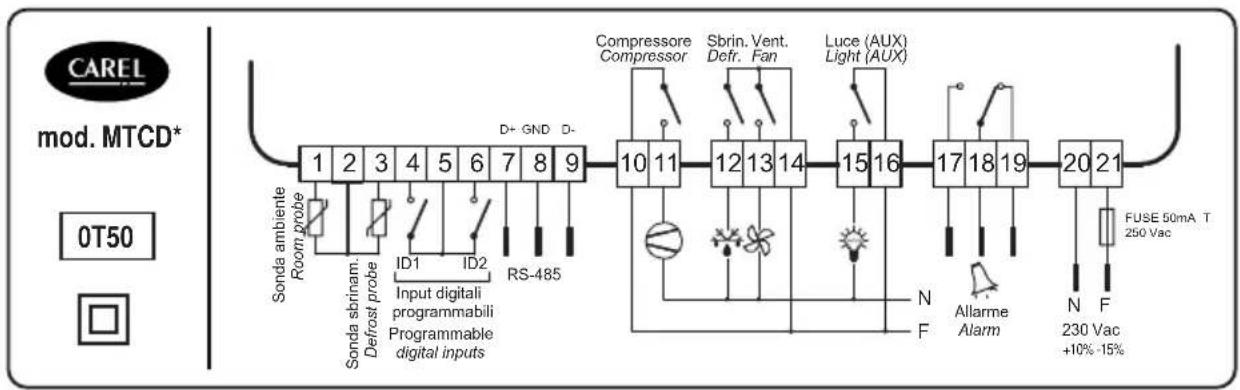 Carel MasterCella compact - Electrical connections - 2