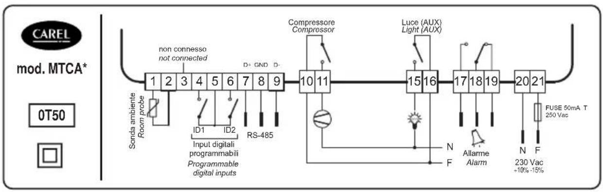 Carel MasterCella compact - Conexiones eléctricas - 1