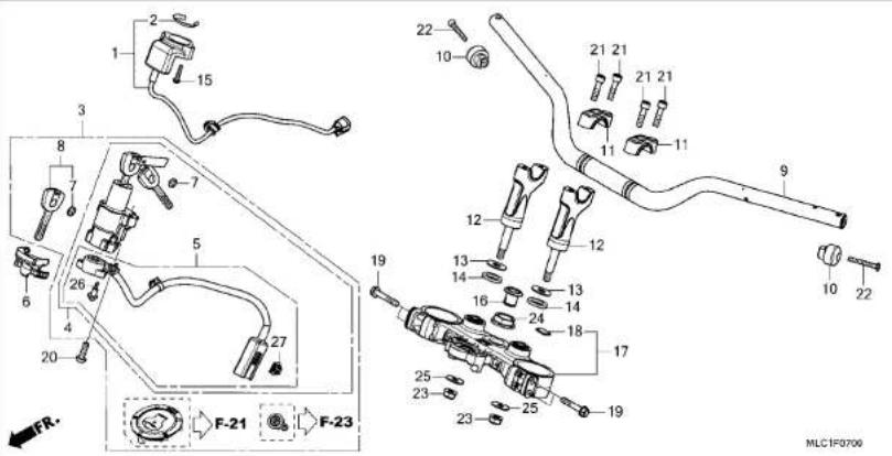 Honda XL750 TRANSALP (2023) - フューエルホース／チューブとビニールチューブ、および一般用チューブの使用について - 111