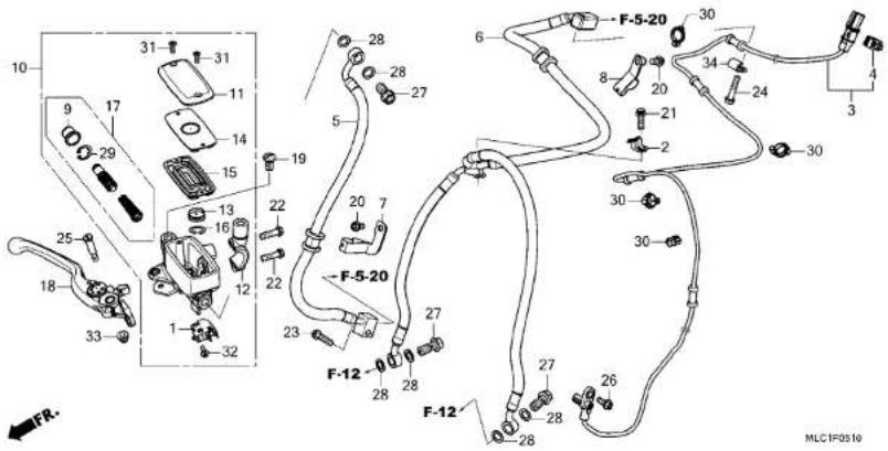 Honda XL750 TRANSALP (2023) - フューエルホース／チューブとビニールチューブ、および一般用チューブの使用について - 105