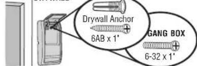 Drywall Anchor 6AB x 1' GANG BOX 6-32 x 1'