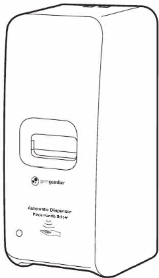air guardian Automatic Dispenser Phone Hands Below