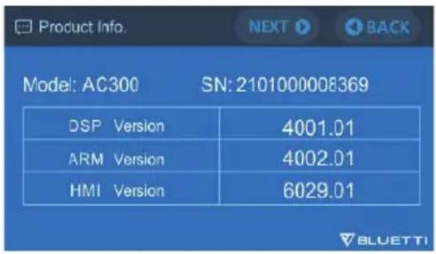 BLUETTI AC300 - « Product Info.» (informations sur le produit) - 1