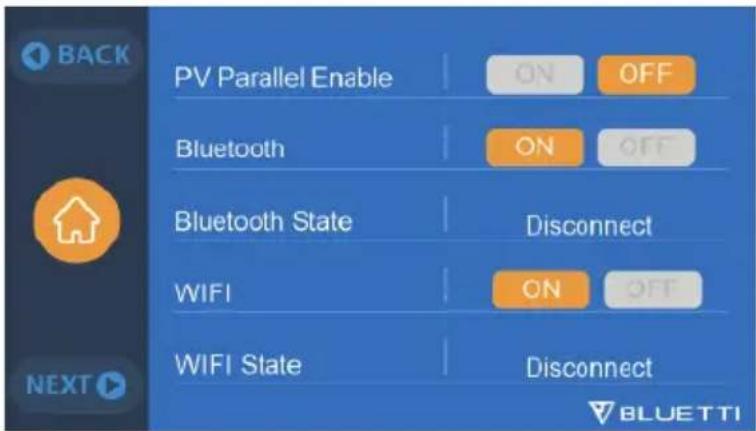 BLUETTI AC300 - « PV Parallel Enable » (activer la connexion en parallèle des PV) - 2
