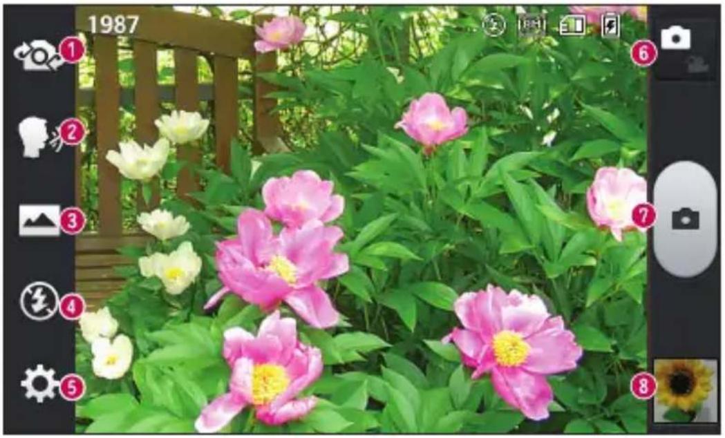 LG Optimus L7 II Dual - Familiarisation avec le viseur - 1