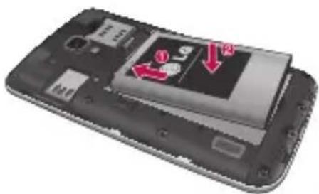 LG Optimus L7 II Dual - Installation de la carte SIM et de la batterie - 3