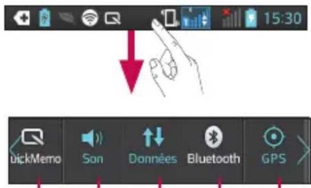 LG Optimus L7 II Dual - Barre de notification - 1