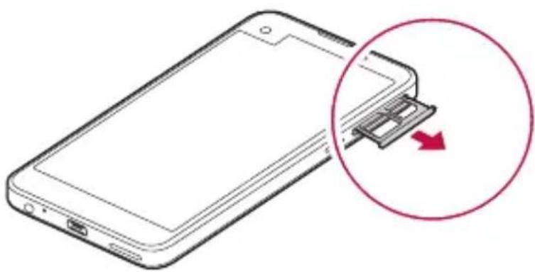 LG X Screen Dual - Instalar o cartão SIM - 2