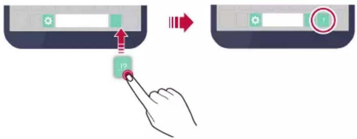 Diagram illustrating a UI control interface with a finger pressing a button labeled '1?', showing a progress from a device to a device screen.