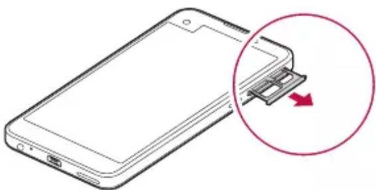 LG X Screen Dual - Installing the SIM card - 2