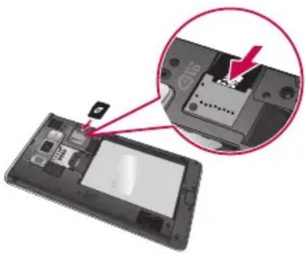 LG Opimus L9 - Retirer une carte mémoire en toute sécurité : - 1