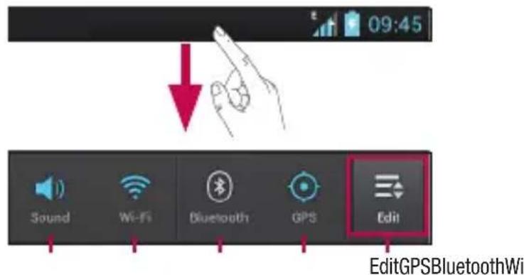 LG Opimus L9 - Notification drawer - 1