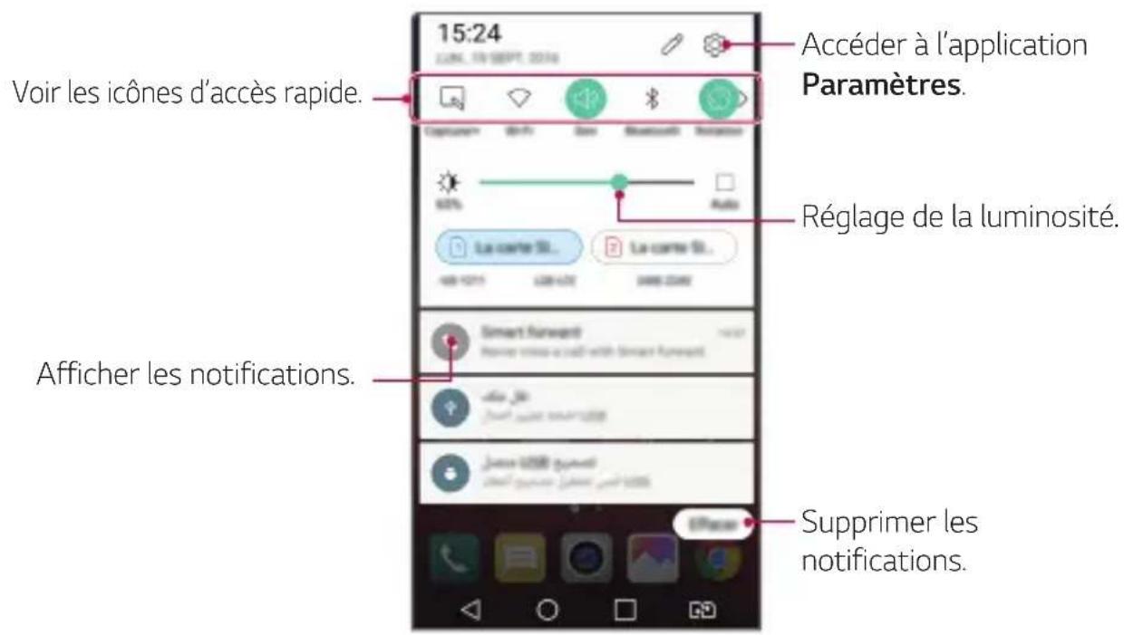 LG X Power Dual - Panneau de notifications - 1