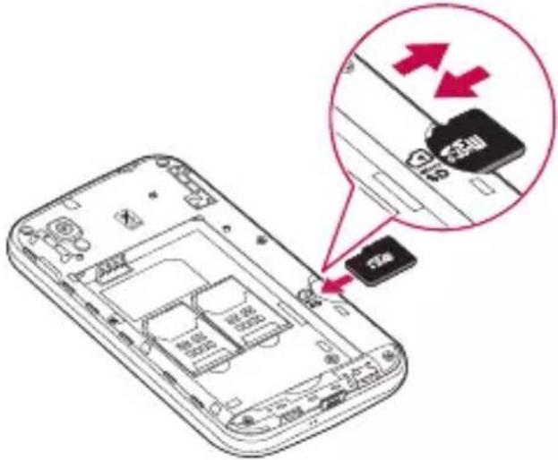 LG Optimus L4 Dual - Utilisation de la carte mémoire - 1