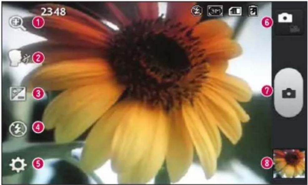 LG Optimus L4 Dual - Familiarisation avec le viseur - 1