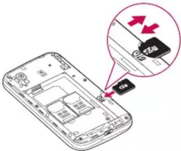 LG Optimus L4 Dual - Using the memory card - 1