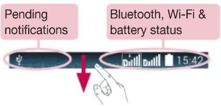 LG L Bello Dual - Notifications panel - 1
