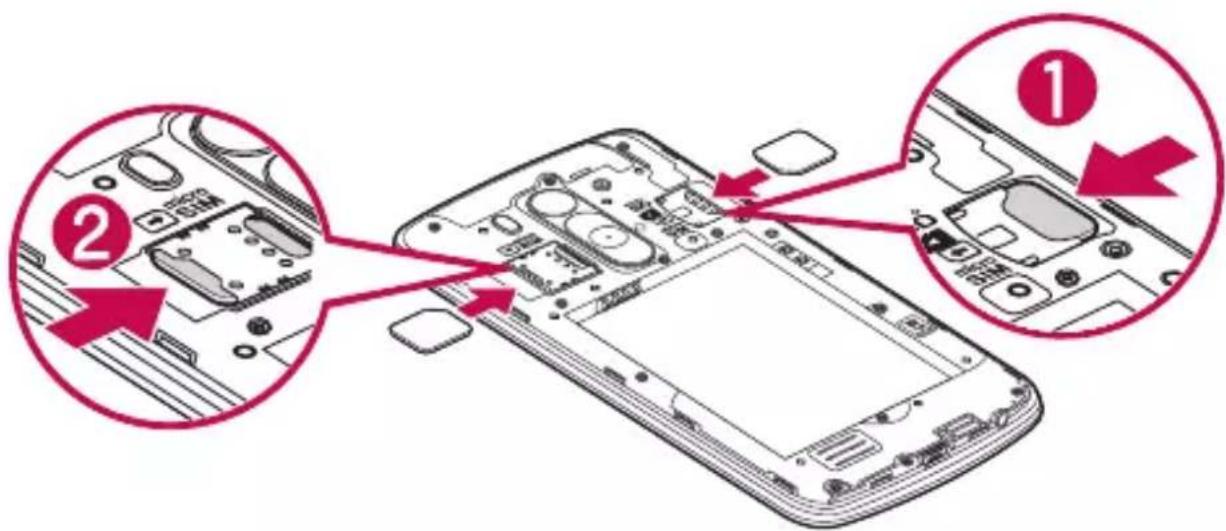 LG G3s Dual - Installing the SIM card and battery - 2