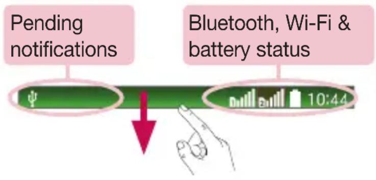 LG G2 Mini Dual - Notifications panel - 1