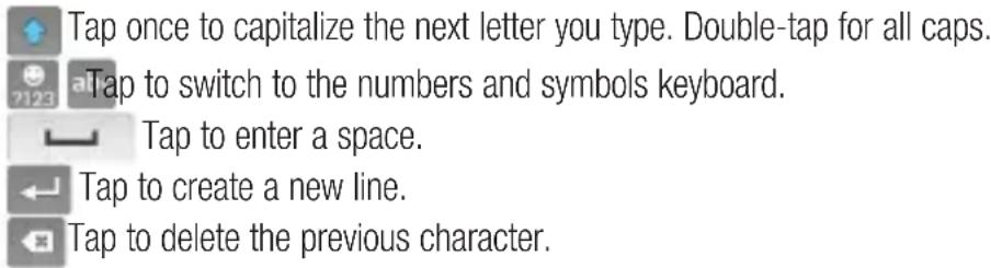LG G2 Mini Dual - Using the keypad & entering text - 1