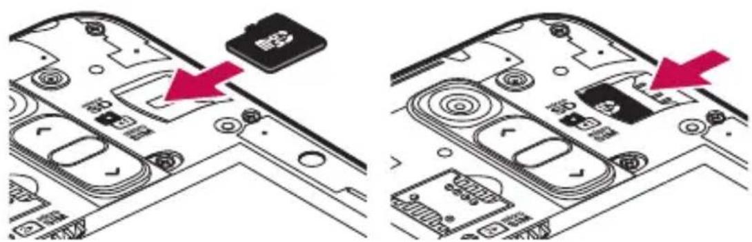 LG G2 Mini Dual - Pour retirer la carte mémoire en toute sécurité : - 1