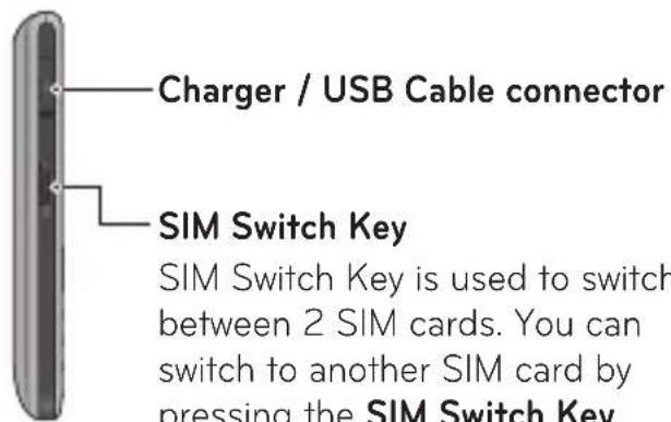 LG A390 - End/Power key - 1