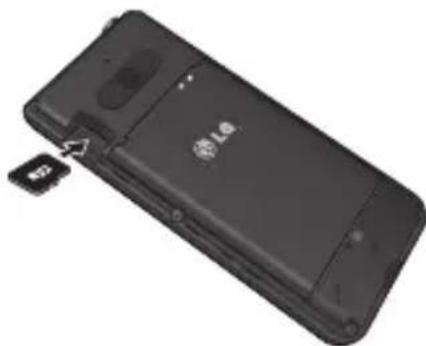 LG A390 - Installing a Memory card - 1
