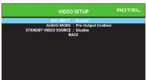 ROTEL RSP1582 - VIDEO-SETUP - 1