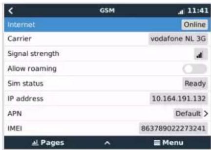 VICTRON ENERGY GX GSM - Configuration - 1
