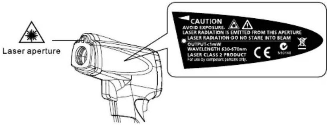 Beha-Amprobe IR710EUR - CAUTION - 2