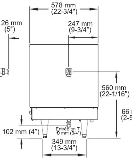 Hatco C57 - Dimensions — Série « S » Imperial - 2