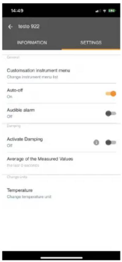 Testo 545 - Configurer le menu de l'appareil de mesure - 1